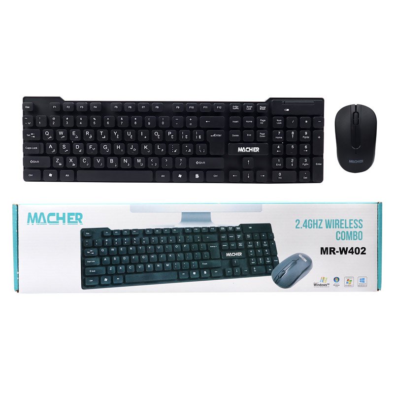 کیبورد و موس بی سیم MACHER MR-W402