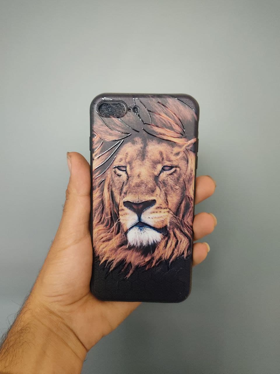 قاب گوشی اپل ایفون 7پلاس/8پلاس طرح LION