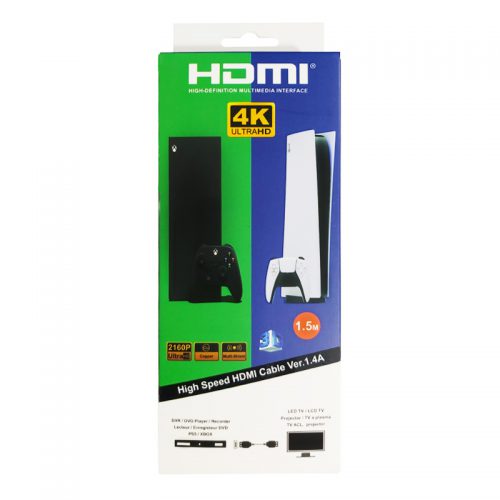 کابل HDMI 4K 1.5m کنسول بازی PS5 و XBOX