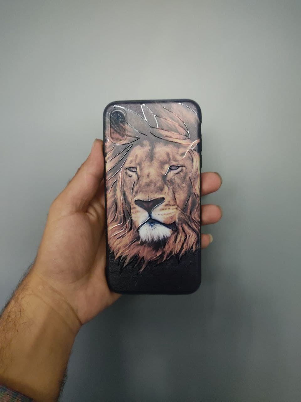 قاب گوشی اپل ایفون XSMAX طرح LION