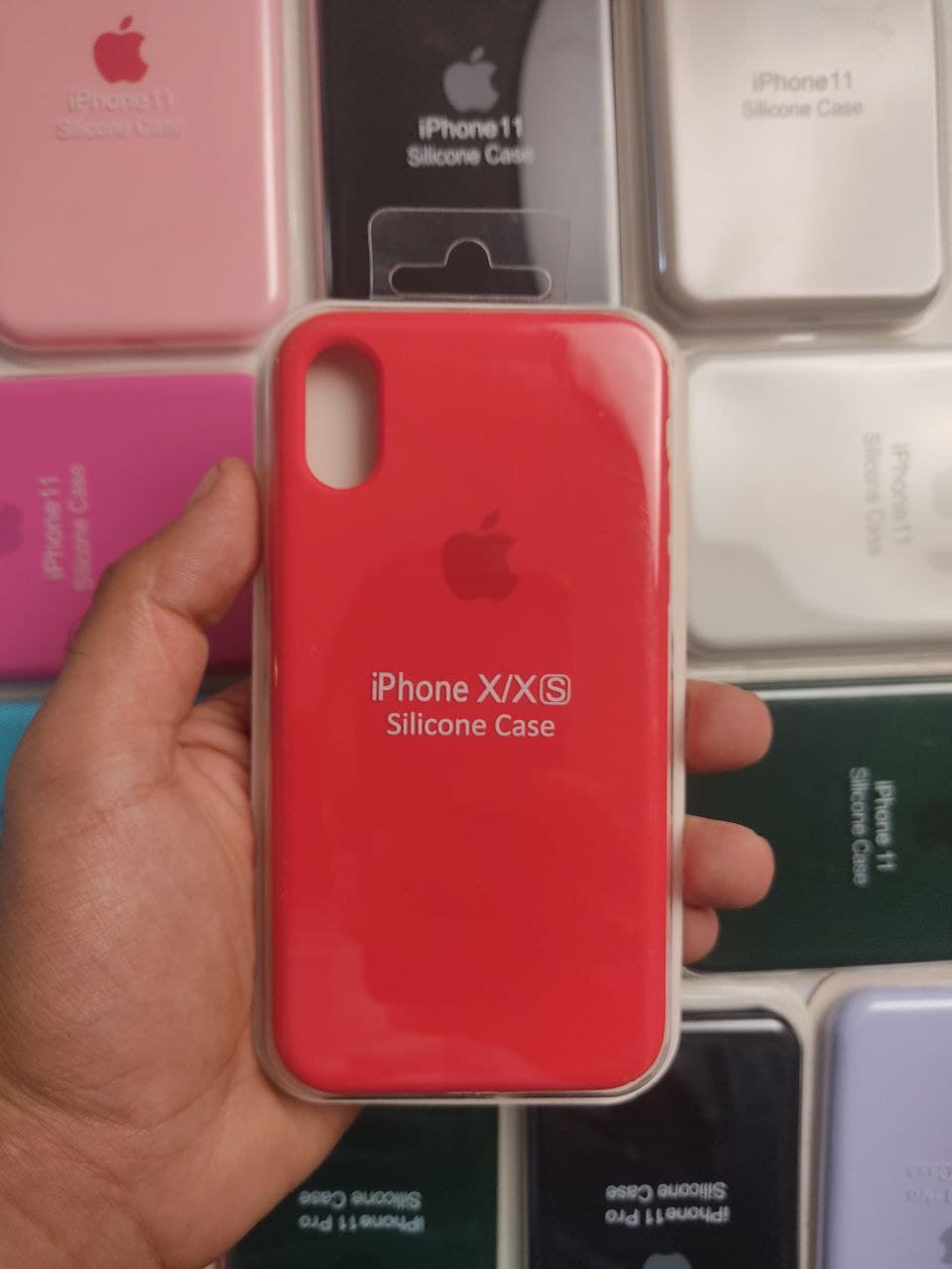 کاور مدل سیلیکونی اپل IPHONE X زیر بسته