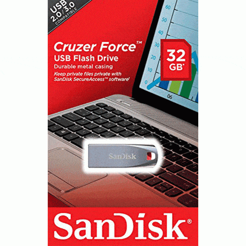 فلش ۳۲ گیگ سن دیسک SanDisk Cruzer Force CZ71 USB2.0