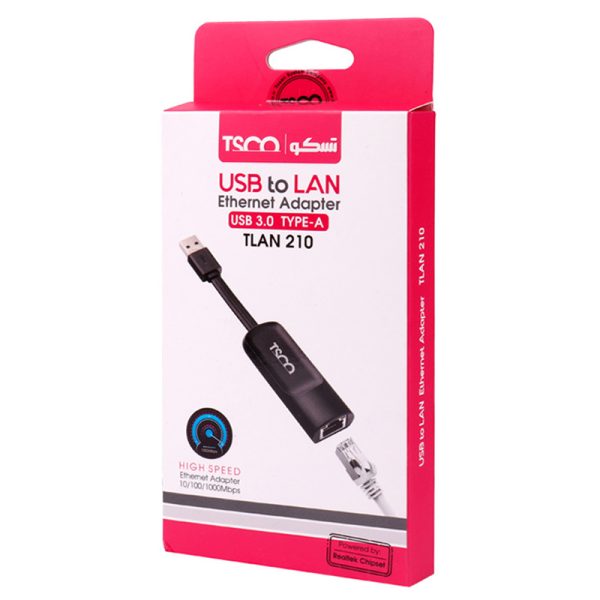 تبدیل TSCO TLAN 210 LAN TO USB3.0